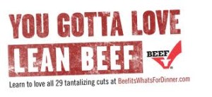 You Gotta Love Lean Beef Text