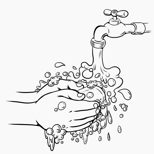 animated hand washing photo