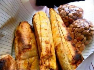 Plantains and groundnut