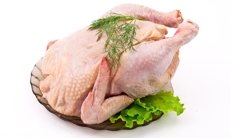 Uncooked turkey