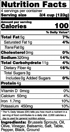 Nutrition Label