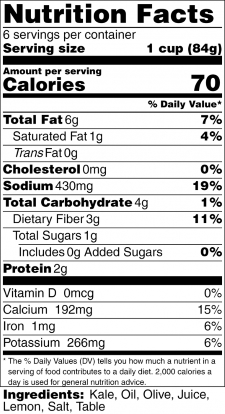 Kale Chips – Nutrition and Food Safety