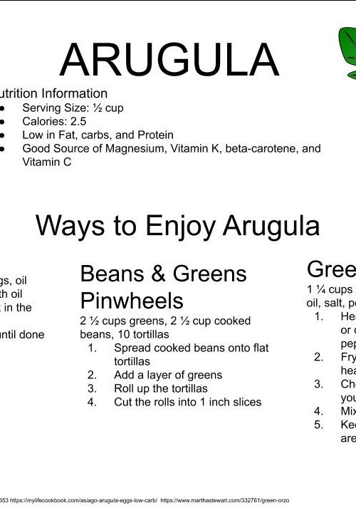 Arugula Flier