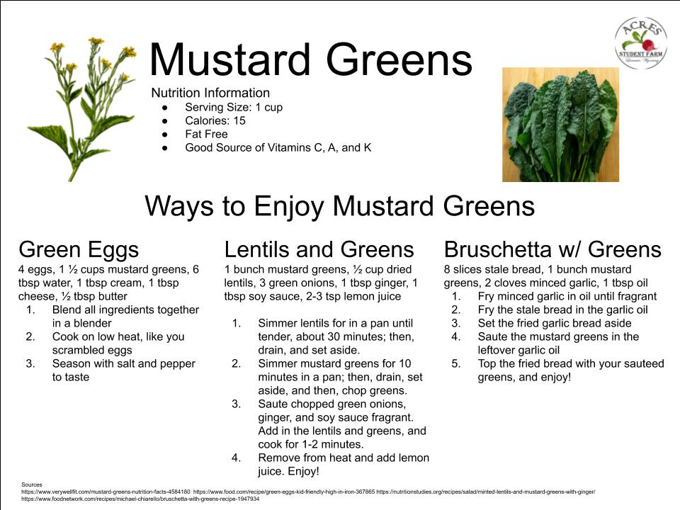 Mustard Greens Flier