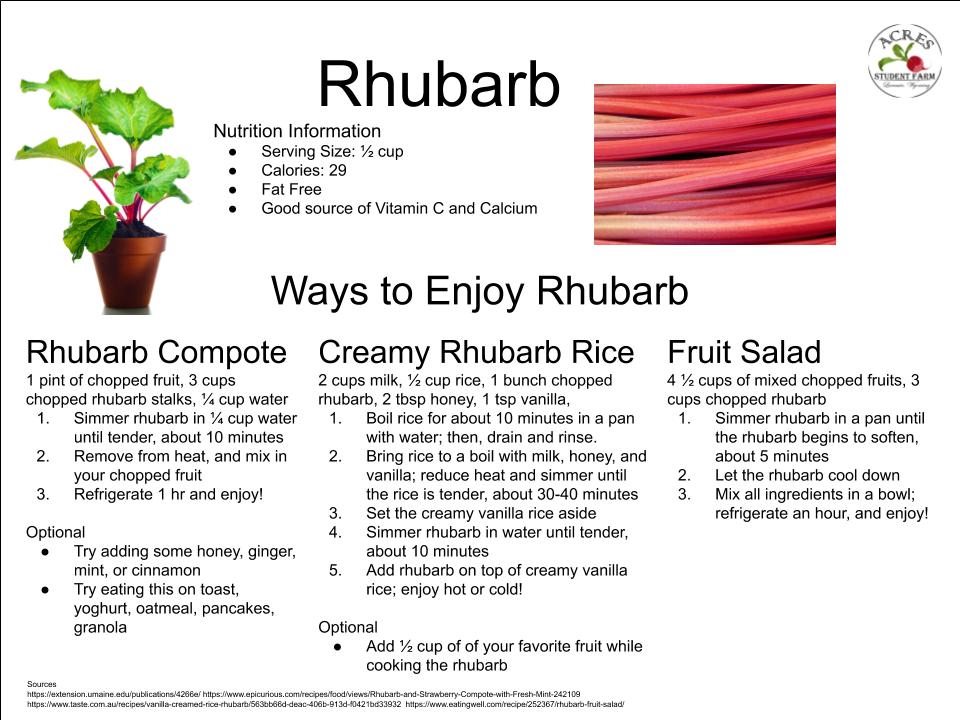 Rhubarb Flier
