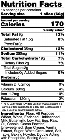 Nutrition Label