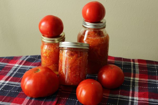Home canned fresh tomatoes