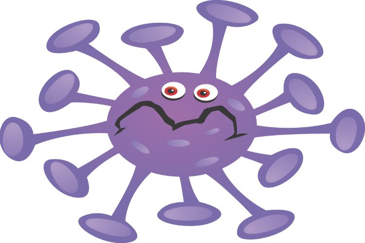cartoon of bacteria
