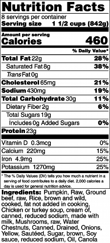 Nutrition Label